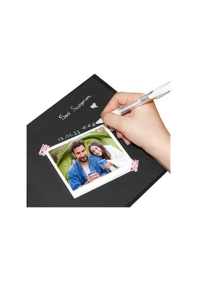 Her Şey Seninle Güzel Hazır Anı Defteri 40 Fotoğraf Baskılı, Stickerlı Ve Beyaz Jel Kalemli Romant