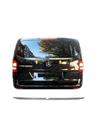 Mercedes Vito Uyumlu Arka Cam Çıtası 2014 Sonrası Paslanmaz Çelik Parça