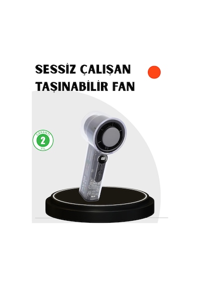 Kompakt - 399 - Dijital Ekranlı Fan 100 Seviye Hız + - Muratech - Sessiz Çalışma