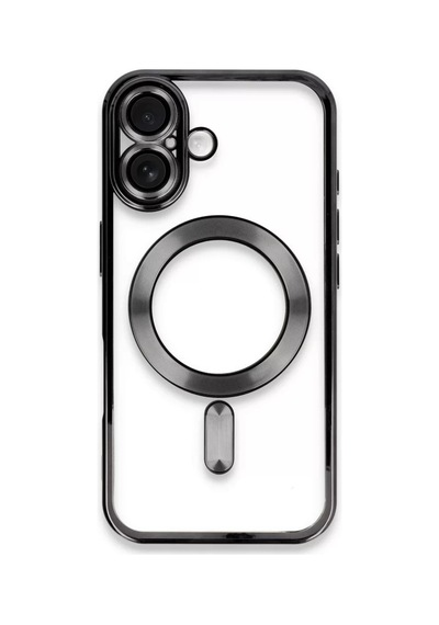 Newface  Apple  Uyumlu iPhone 16 Plus Kılıf Kross Magneticsafe Kapak - Siyah