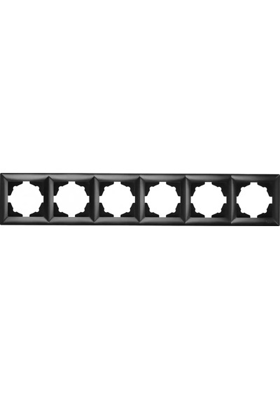 Visage Altılı Çerçeve, Metalik Siyah