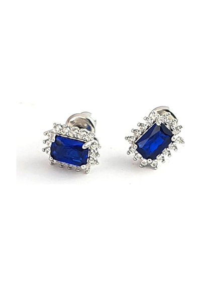 Sky Diamond Blue Creative Sapphire Taşlı 925 Ayar Gümüş Lüks Tek