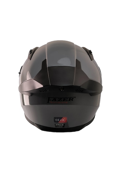 Motosiklet Kask Ece 22.r06 Double Vizörlü Full Face Spoiler Motor Kaskı Nardo Gri