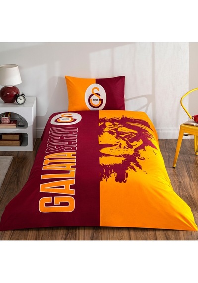 Taç Lisanslı Galatasaray Şanlı Aslan Tek Kişilik Nevresim Takımı
