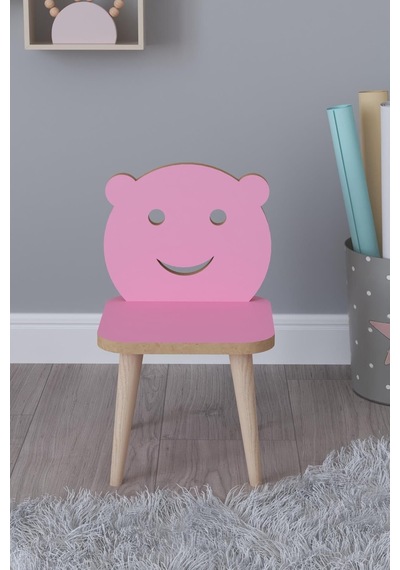 Pembe Çocuk Sandalyesi Tek Aktivite Sandalyesi Pembe