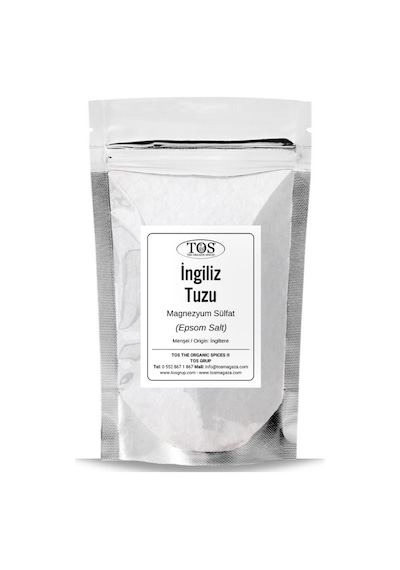 Tos The Organic Spices İngiliz Tuzu Epsom Tuzu 1 KG Epsom Salt