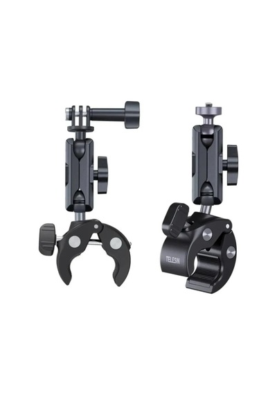Magicool Motosiklet Bisiklet Gidon Kamera Montaj Metal Kelepçesi 360 Döner Metal Tutucu