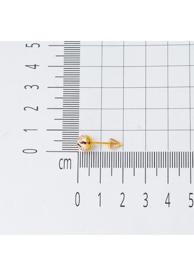 Bilezikci 14 Ayar Top Altın Küpe Vidalı 7 Mm. Kpdls14k29431