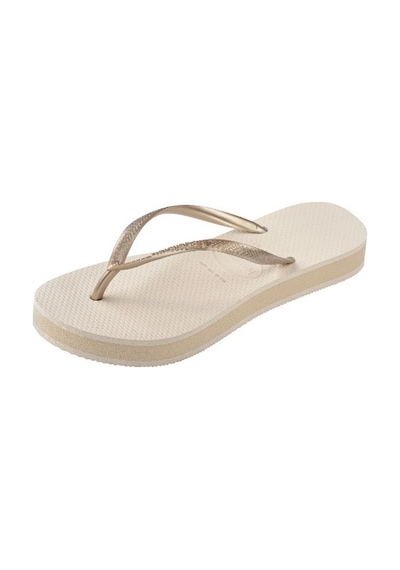 Havaianas Slim Flatform Kadın Parmak Arası Terlik - Açık Dore Altın 414453 0121