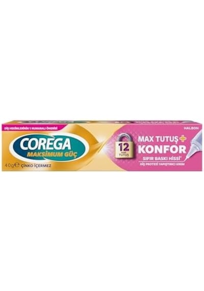 Corega Max Tutuş Ve Konfor Protez Yapıştırıcı 40gr