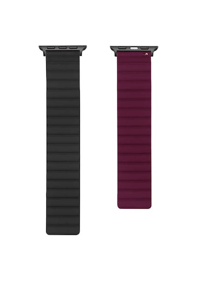Watch 44mm Uyumlu Krd-52 Zore Kordon-siyah-kırmızı