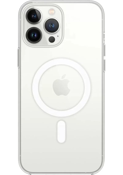 Newface Apple İphone 14 Pro Max Kılıf Magneticsafe Şeffaf Silikon - Şeffaf