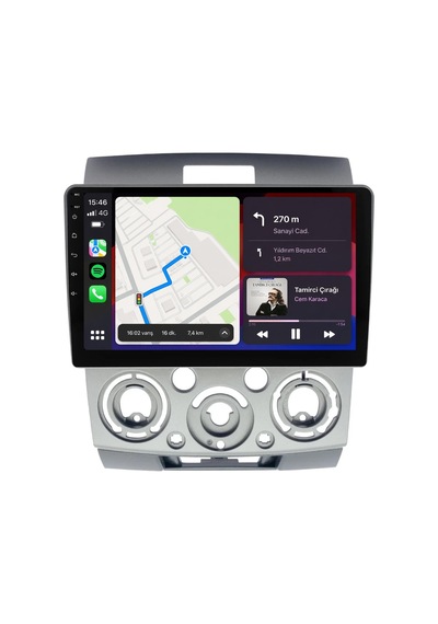 Ford Ranger 2007-2011 Android Multimedya Carplay Android Auto Navigasyon Kameralı 4gb Ram 64gb 9"