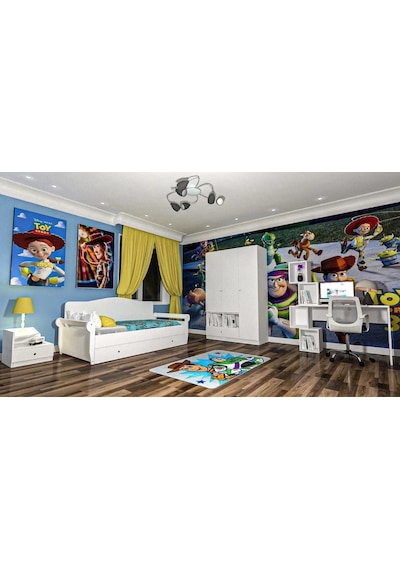 Puzzle Genç Odası Takımı Mdf Beyaz Puzzle Genç Odası Takımı Mdf Beyaz