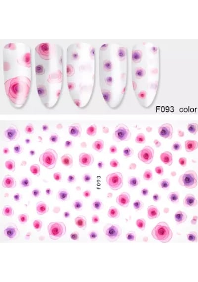 3D Yapışkan Tırnak Sticker Tırnak Dövme Nail Art F093