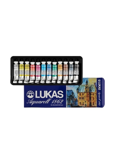 Lukas Aquarell 1862 Artist Sulu Boya 12x10ml 6727