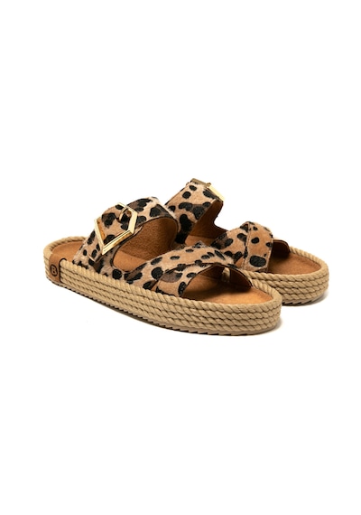 Sev12-leo Bohonomad Sevilla Kadın Terlik Leopar Leopar