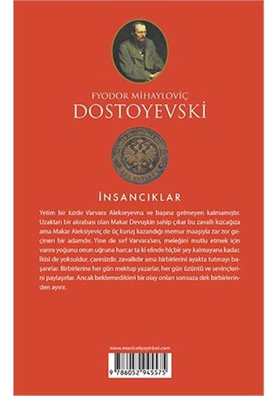 İnsancıklar - Fyodor Mihayloviç Dostoyevski - Mavi Çatı Yayınları