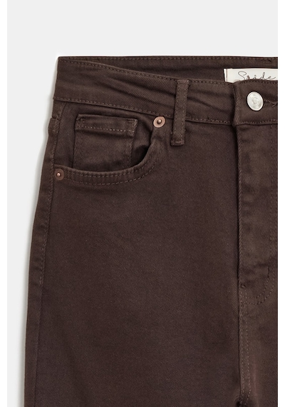 Sââde Kadın Yüksek Bel İspanyol Paça Likralı Jean Pantolon - '70s Style' Flare Jean Kahverengi Sââde Kadın Yüksek Bel İspanyol Paça Likralı Jean Pantolon - '70s Style' Flare Jean Kahverengi