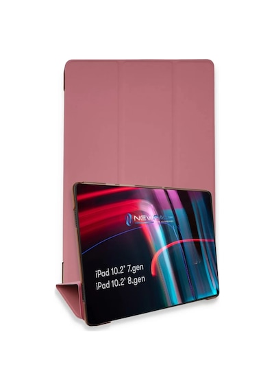 Newface Apple iPad Uyumlu  10.2 7.nesil Kılıf Tablet Smart Kılıf - Pembe Tablet Kılıfı
