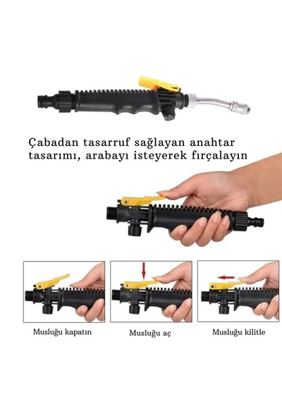 Monozone 30cm Bahçe Sulama Yüksek Basınçlı Metal+plastik Sulama