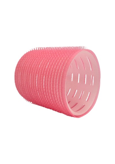 Croc 4lü Büyük Boy Plastik Bigudi Pembe Cb23 - Cırtlı Yapışkanlı Saç Bigudisi Pembe