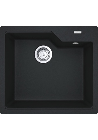 Franke Ubg 610-56 Granit Nero Evye, Active Plus Doccıa 2.0 Spiralli, Nero Armatür Siyah