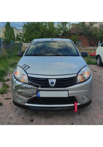 Dacia Sandero Mk2 Mk2.5 2009-2020 Uyumlu Üniversal Astra H Lip Esnek Ön Lip 2 Parça Tampon Altı Dil Karlık Ön Ek 00 Şüscaroto Aksesuar