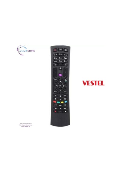 Vestel İle Uyumlu 40fd5050 Uydu Alıcı Led Tv Kumandası
