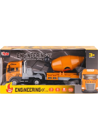 Klx800-241-42-43-44 Işıklı Müzikli İnşaat Tırı 1:24 -vardem Oyuncak