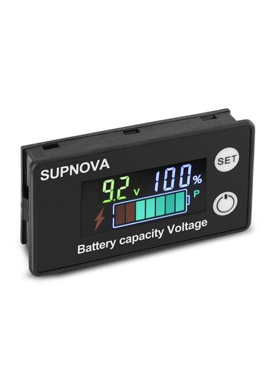 Pi L Kapasi Te Göstergesi Dc 8v-100v Kurşun Ası T Li Tyum Voltmetre Geri Li M Ölçer