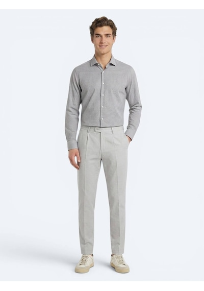 Kip Taş Kumaş Relaxed Fit Casual Pamuk Karışımlı Pantolon