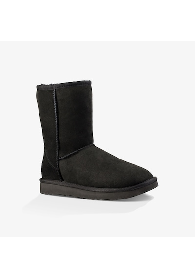 Ugg Classic Short Iı Kadın Siyah Bot Düz 1016223 Siyah