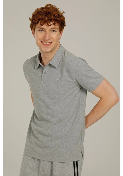 Lumberjack Erkek Basic Polo Yaka T-Shirt Ct953 Gri/Grey 13S43Ct95 M