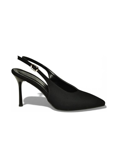 New Angel 905 Kadın Arkası Açık Stiletto Siyah