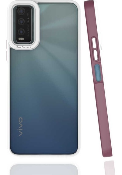 Vivo Y11s Kılıf Mat Yüzeyli Kamera Korumalı Renkli Silikon Kapak Mima