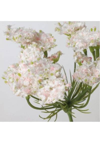 Ikea Smycka Yapay Ammi Majus Dalı 65 Cm Beyaz Pembe Yeşil Beyaz - Pembe - Yeşil