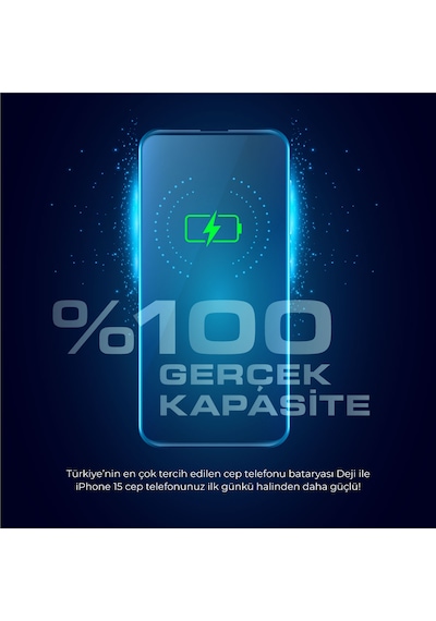 Deji  Apple Uyumlu iPhone  15 Mucize Batarya