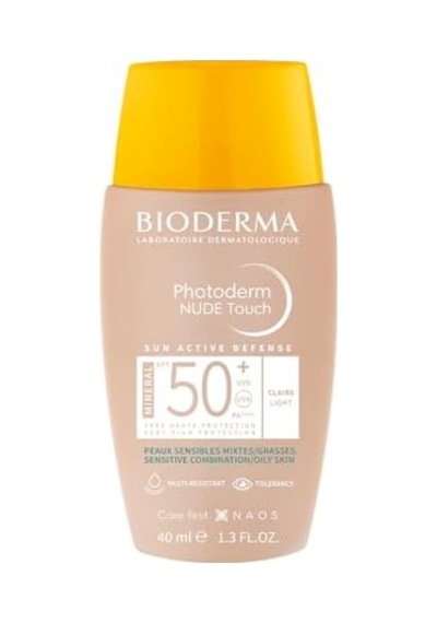 Photoderm Nude Spf50+ Light Karma Yağlı Ciltler Kapatıcı Etkili Çok Yüksek Korumalı Renkli Güneş Kremi 40 Ml