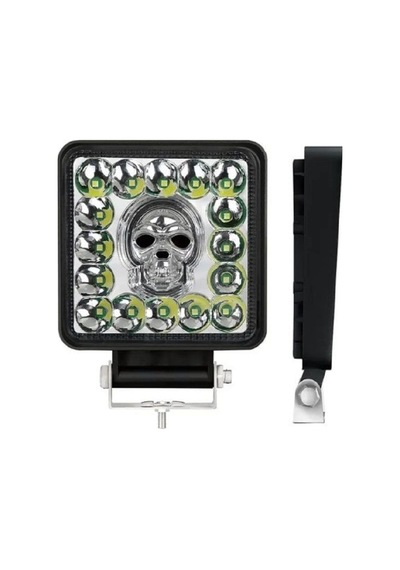 Kurukafa 16 Led Fonksiyonlu Kare Off Road Sis Farı Çalışma Lambası 12v