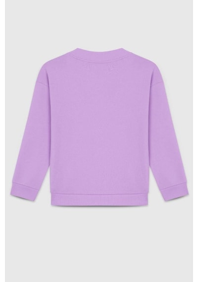 United Colors Of Benetton Kız Çocuk Bnt-g23334 Sweatshirt Lila-1916 Lila