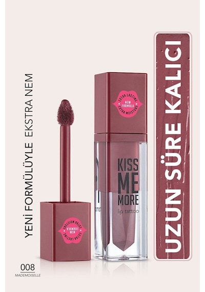 Flormar Uzun Süre Kalıcı Mat Ruj - Kiss Me More-008 Mademoiselle-8682536040693