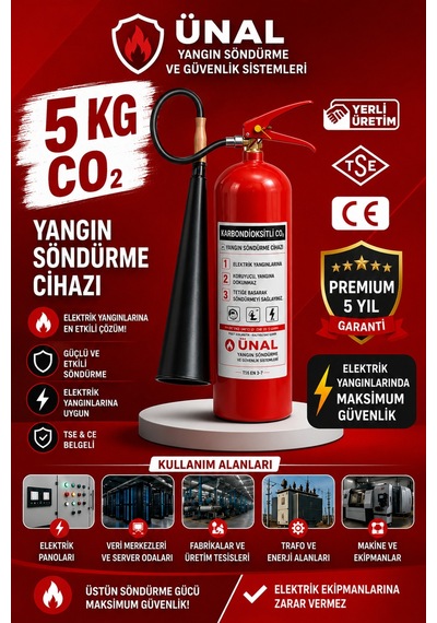 5 Kg Araç Yangın Tüpü Kkt Abc Oto Muayene Yangın Söndürücü Ev Ofis