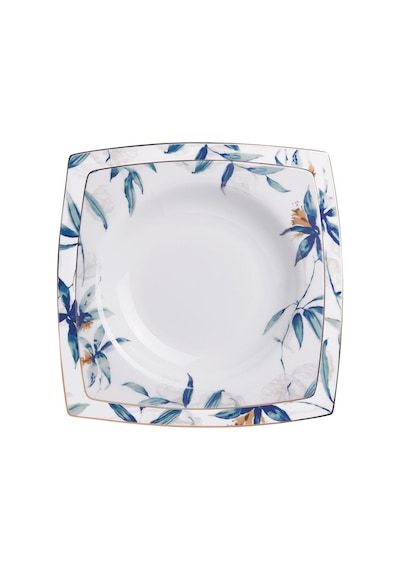 Korkmaz Bone Collection 60 Parça Kare Yemek Takımı A8463 Beyaz