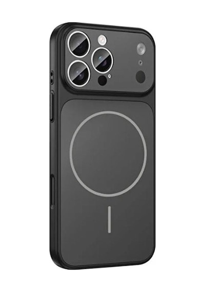 İphone 15 Pro Max Uyumlu Ag Glass Koruyucu Kılıf İphone 17 Pro Max Görünümlü Siyah