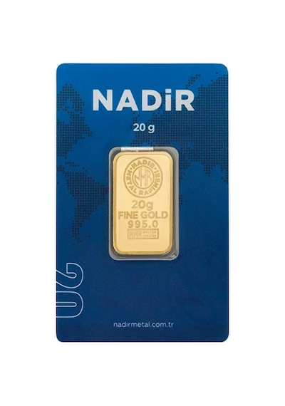 1 Adet 20 Gr 24 Ayar Altın 995