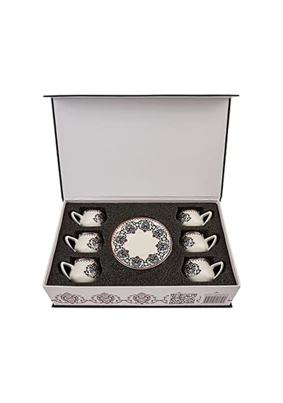 Nakkaş 6 Kişilik Kahve Fincanı Takımı 100 Ml Çok Renkli