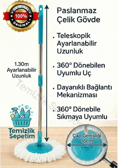 Motek Paslanmaz Çelik Sap Takımı