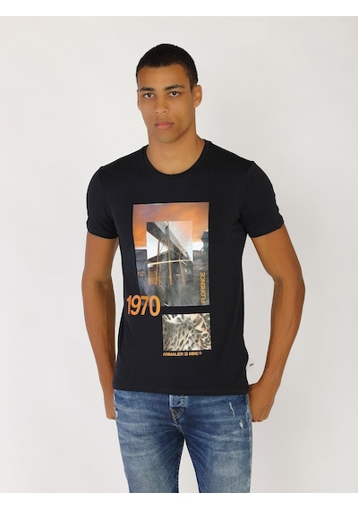 Roberto Cavalli Erkek Tshirt /M.Rob.0421.14024 Lacivert