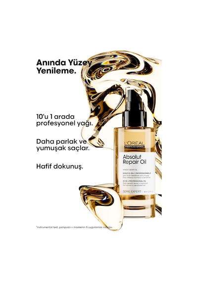 Paris Serie Expert Absolut Repair Yıpranmış Saçlar İçin 10 Etkili Mucizevi Bakım Yağı 90ml